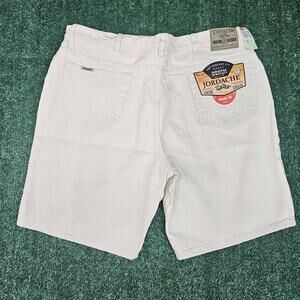 Vintage Jordache Deadstock Shorts Adult Sz 42 Off White 10" Ins Mens NWT